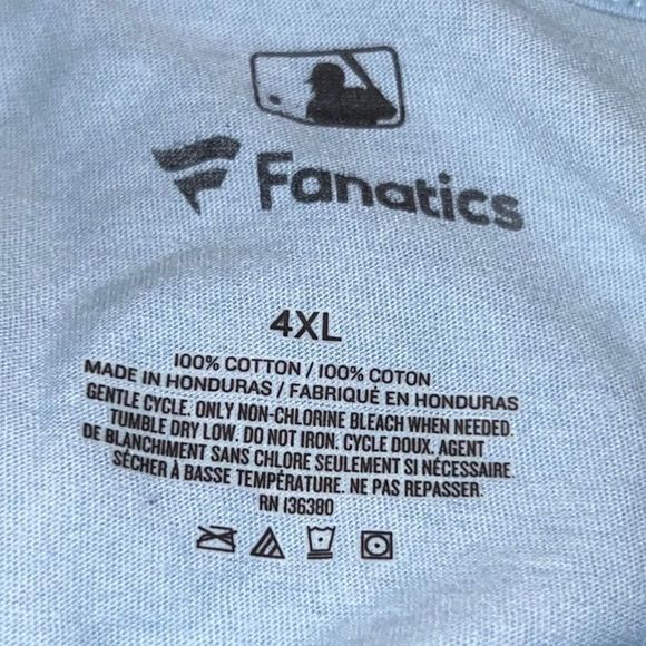 NWT Minnesota Twins Fanatics Branded Huntington 
T-Shirt - Light Blue 4X - Picture 3 of 4
